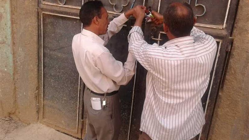 تنفيذ 15 قرار غلق