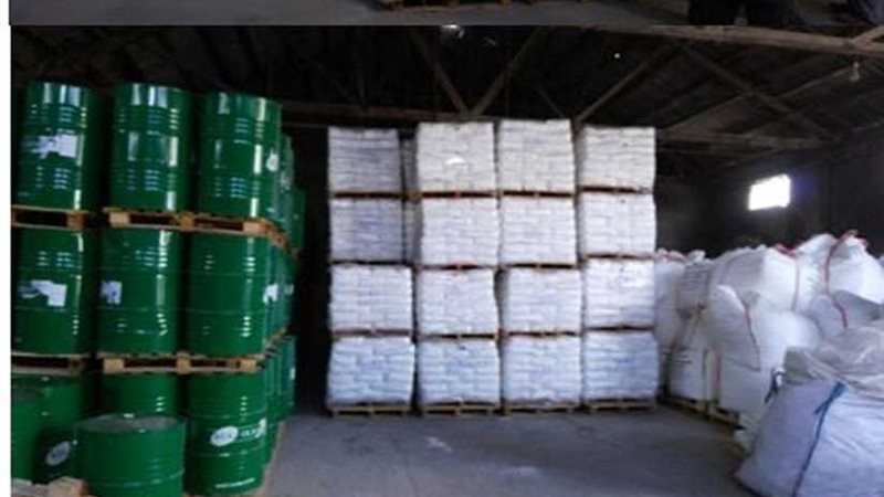 ضبط 30 طن مواد كيماوية