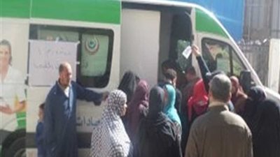 التعدى على طاقم القافلة الطبية الخاصة بفحص فيروس سى بدمنهور