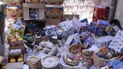 ضبط أغذية منتهية الصلاحية خلال حملة بالمنصورة