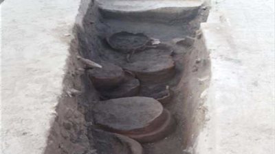 الكشف عن أحجار منقوشة بمعبد الشمس في المطرية