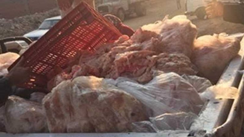ضبط طن لحوم غير صالحة