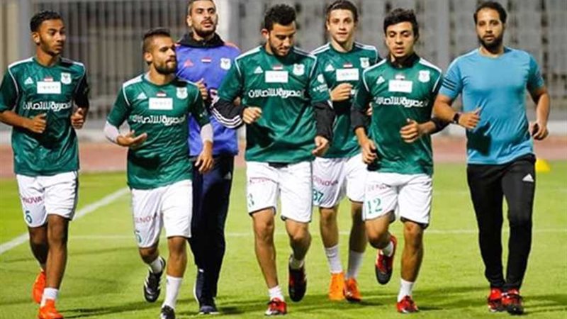 المصري يؤدي مرانه