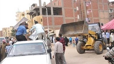 تحرير 188 محضر إشغال بشوارع وقرى ديرمواس بالمنيا