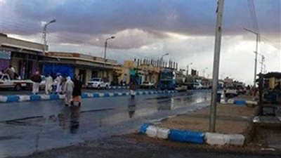 أمطار غزيرة على مطروح والساحل الشمالي الغربي