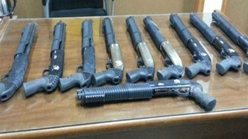 ضبط 90 بندقية خرطوش