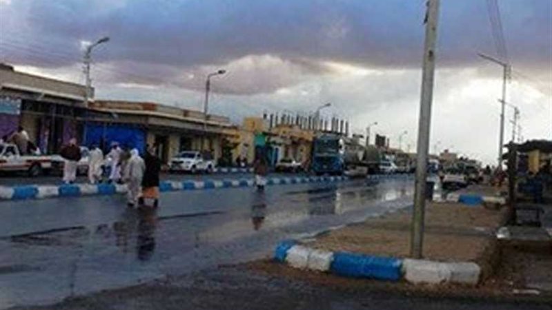 أمطار غزيرة على مطروح