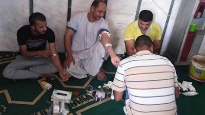 «بشتامي» تشارك بـ150 متبرع بالدم في حملة خيرية بـ«المنوفية» (صور)