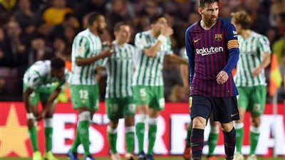 ريال بيتيس يفوز علي برشلونة 4ـ3 في الدوري الاسباني