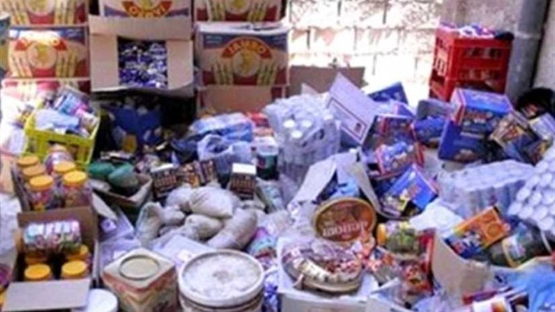 ضبط مواد غذائية فاسدة