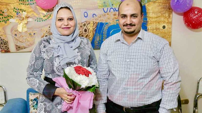 تهنئة بخطوبة الزميلين