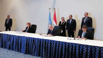 بحضور مدبولي.. البيئة والأمم المتحدة توقعان مشروعين للمحافظة على البيئة في مصر