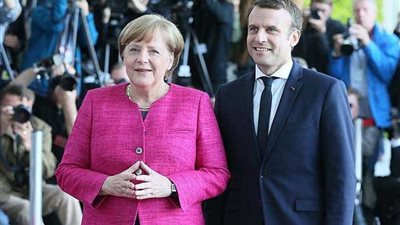 الرئيس الفرنسي يزور برلين ويلتقي المستشارة الألمانية الأحد المقبل