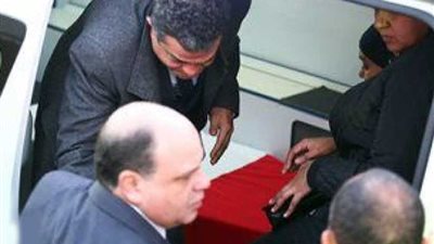 جثمان الشهيد ساطع النعمانى يصل مسجد الشرطة بالشيخ زايد