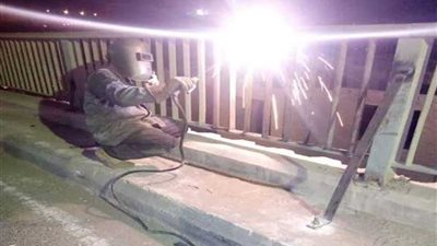 تدعيم أسوار محور صفط اللبن بحواجز إضافية