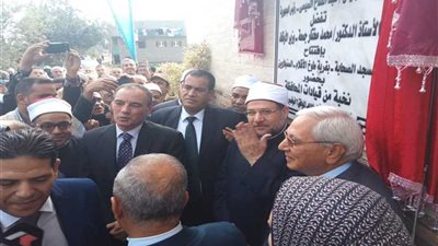 وزير الأوقاف ومحافظ الدقهلية يفتتحان مسجد الصحابة بقرية طوخ الأقلام