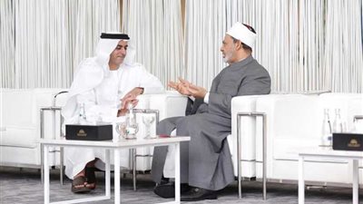 الإمام الأكبر يلتقي وزير الداخلية الإماراتي على هامش أعمال ملتقى تحالف الأديان