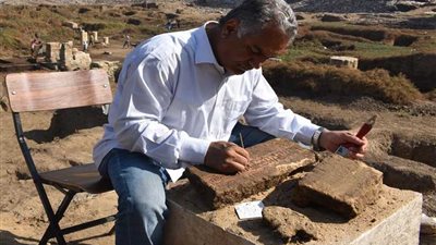 كشف أثري جديد بمعبد رع بمنطقة عرب الحصن بالمطرية