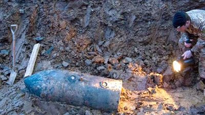 العثور على قذيفة من الحرب العالمية الثانية شمال شرقي الصين