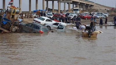 ارتفاع عدد ضحايا السيول فى العراق إلى 10 قتلى و22 إصابة