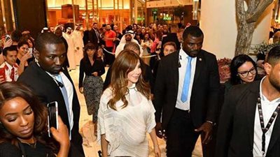 بسبب الحمل.. جمهور نانسي عجرم يدعو لها وينصحها بالراحة بعد حفل دبي