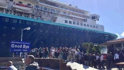 ميناء بورسعيد السياحي يستقبل سفينة الركاب الضخمة HORIZON وعلى متنها 1660 سائحًا