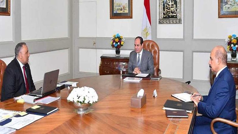 الرئيس السيسي يبحث