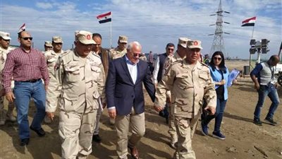 الوزيري والغضبان يتفقدان أعمال تطهير بحيرة المنزلة ببورسعيد