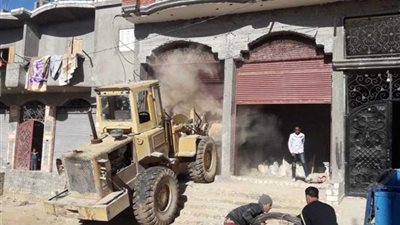 حملة إزالة مكبرة للمباني المخالفة بمدينة برج العرب