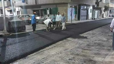 أسيوط تواصل أعمال تطوير ورصف ورفع كفاءة الشوارع والميادين