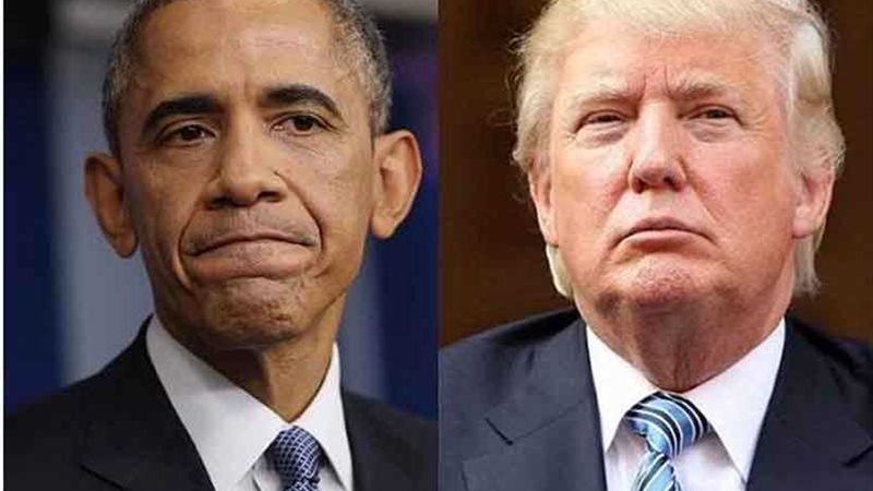 ترامب وأوباما ناعيين
