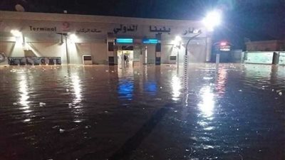 هطول أمطار غزيرة على بنغازي الليبية (صور)