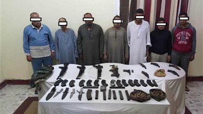 ضبط رشاش و9 أسلحة و400 طلقة في حملة بديروط