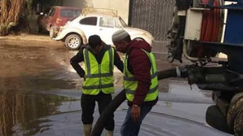 الشرابية تشفط أمطارها