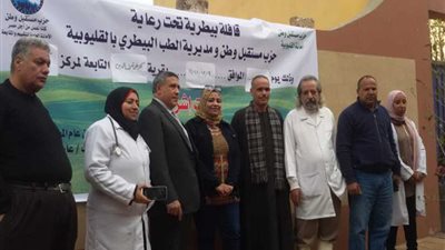 مستقبل وطن ينظم قافلة بيطرية بالتعاون مع مديرية الطب البيطري بالقليوبية