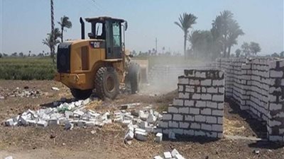 إزالة 11 ألف حالة تعد على أراضي زراعية في المنيا