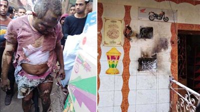 إصابة شخص في انفجار أسلاك الضغط بمنزل في شبرا الخيمة