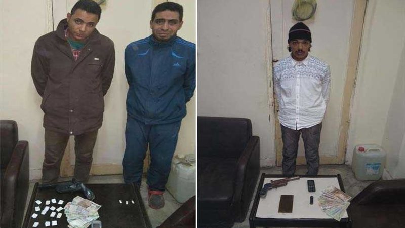 ضبط 7 مسجلين خطر