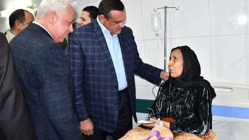 آمنة والرشيدي يطمئنان