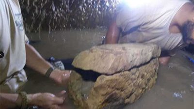 الكشف عن مقبرة ترجع لعصر الأسرة الثامنة عشرة بكوم أمبو