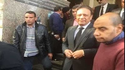 كرم جبر وعبد المحسن سلامة في وداع إبراهيم سعدة