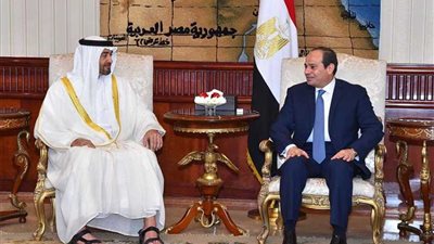 الرئيس السيسي وولي عهد أبوظبي يبحثان هاتفيا التعاون الثنائي والقضايا الاقليمية