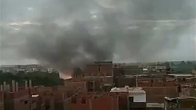 حريق هائل بأحد عقارات كفر إبنهس بـ