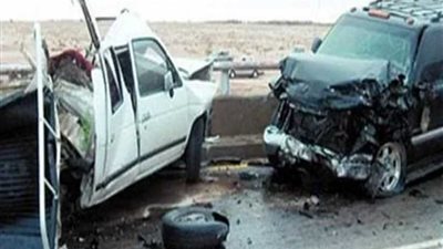 مصرع سائق في حادث تصادم بطريق 