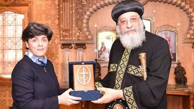 قداسة البابا يستقبل أمين عام مجلس كنائس الشرق الأوسط