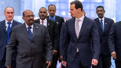 الرئيس السوري يستقبل نظيره السوداني عمر البشير في دمشق
