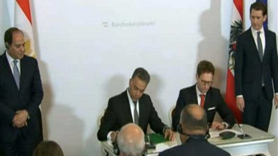 تعرف على مذكرات التفاهم الموقعة بين السيسي ومستشار النمسا