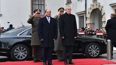 رئيس النمسا يستقبل الرئيس السيسي