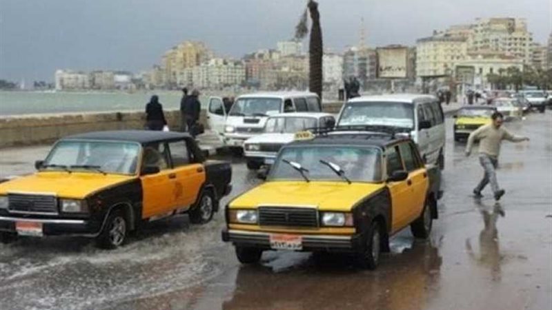 أمطار غزيرة على الإسكندرية