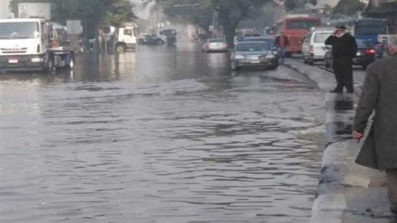 انفجار ماسورة مياه